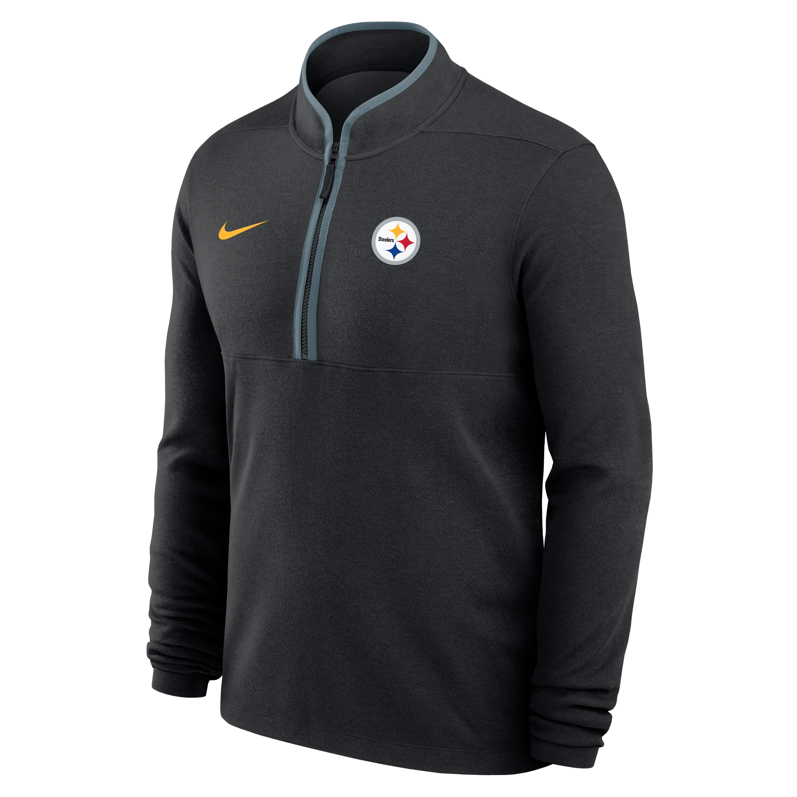Pull-over Nike Pittsburgh Steelers Dri-FIT Victory à demi-zip noir pour homme