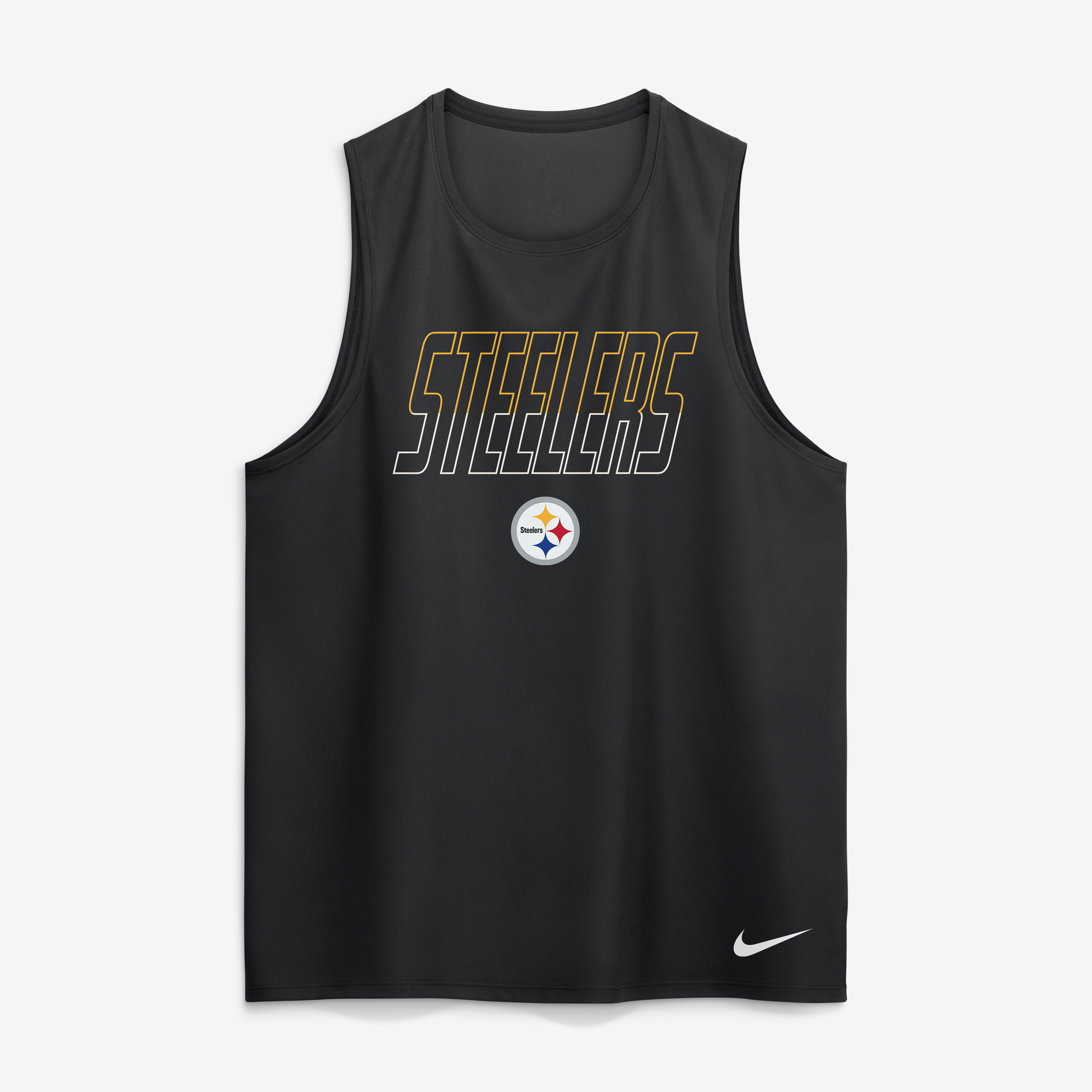 Débardeur Nike Dri-FIT Kickoff Miler noir pour homme des Pittsburgh Steelers de