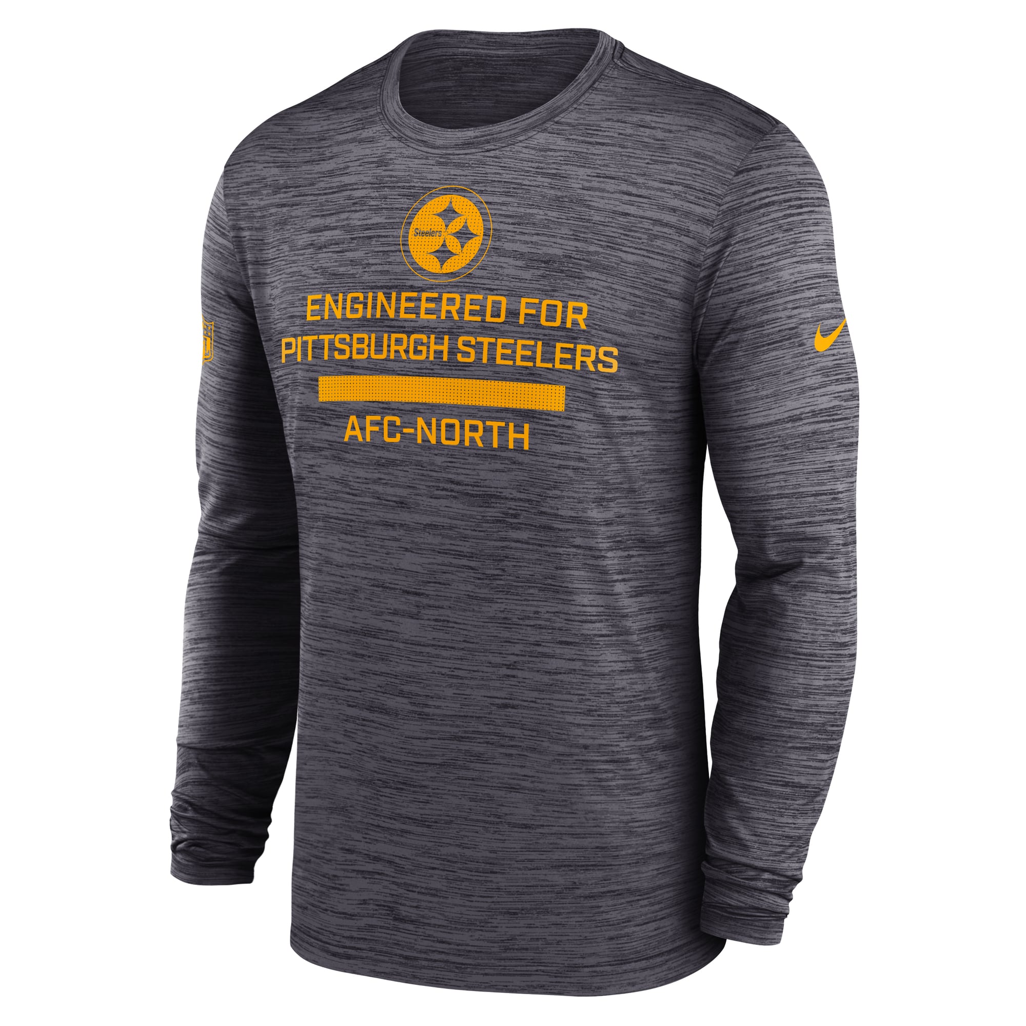 Men's Nike Black Pittsburgh Steelers Sideline Velocity Dri-FIT Long Sleeve T-Shirt