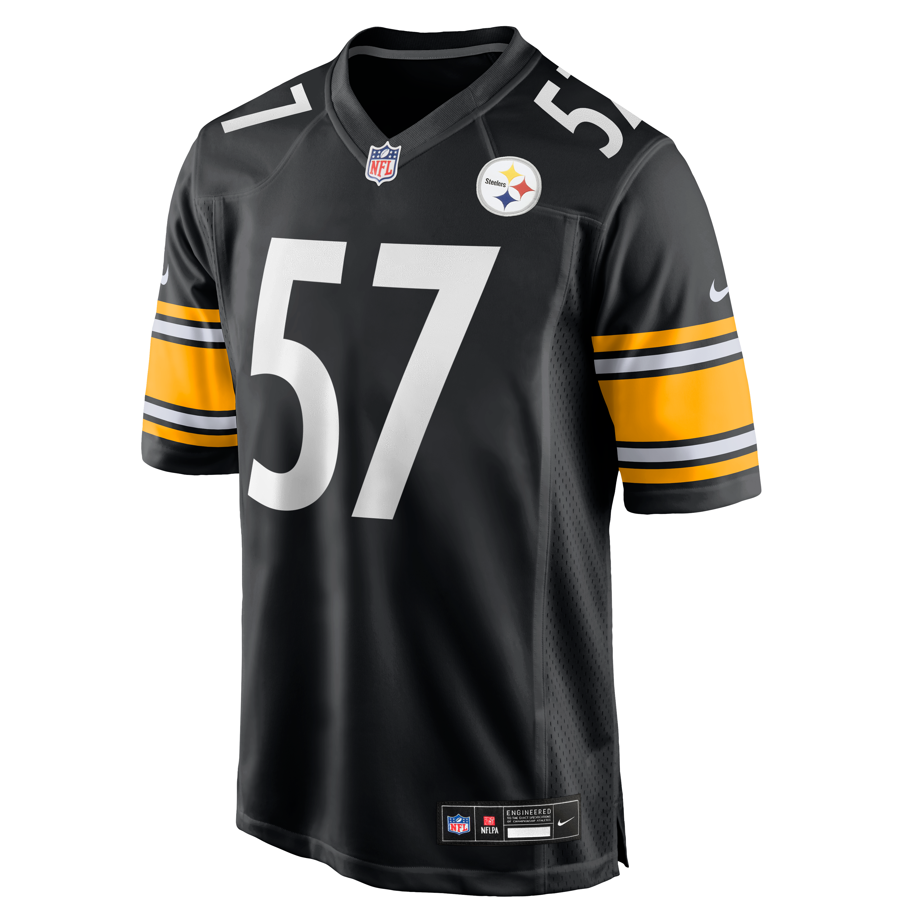 Men's Nike Bradyn Swinson Black Pittsburgh Steelers Team Game Jersey
