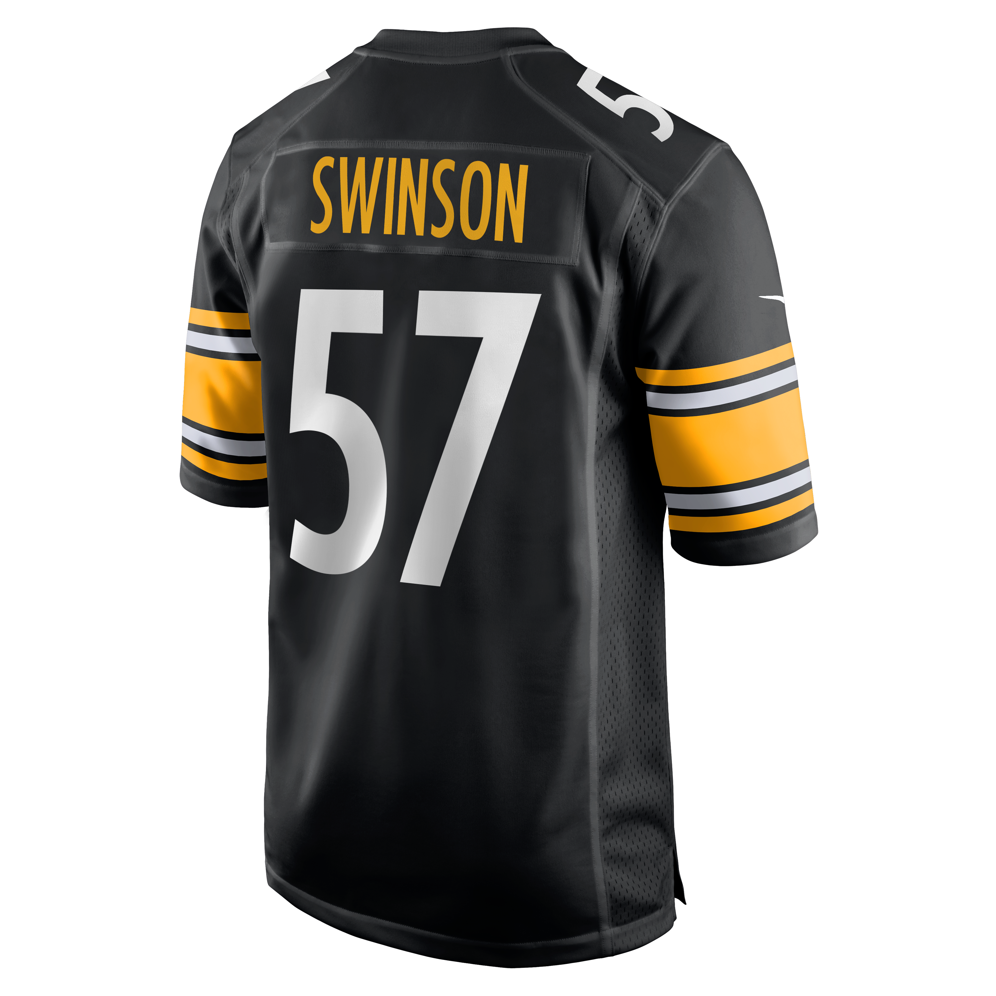 Men's Nike Bradyn Swinson Black Pittsburgh Steelers Team Game Jersey