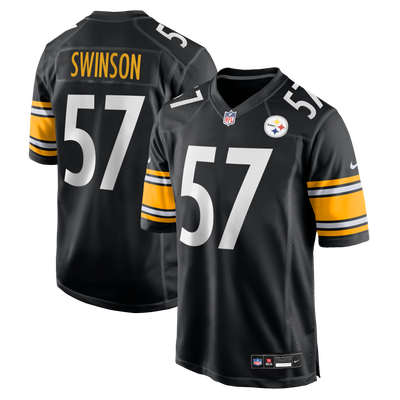 Bradyn Swinson Pittsburgh Steelers Nike Team Game Jersey - Black