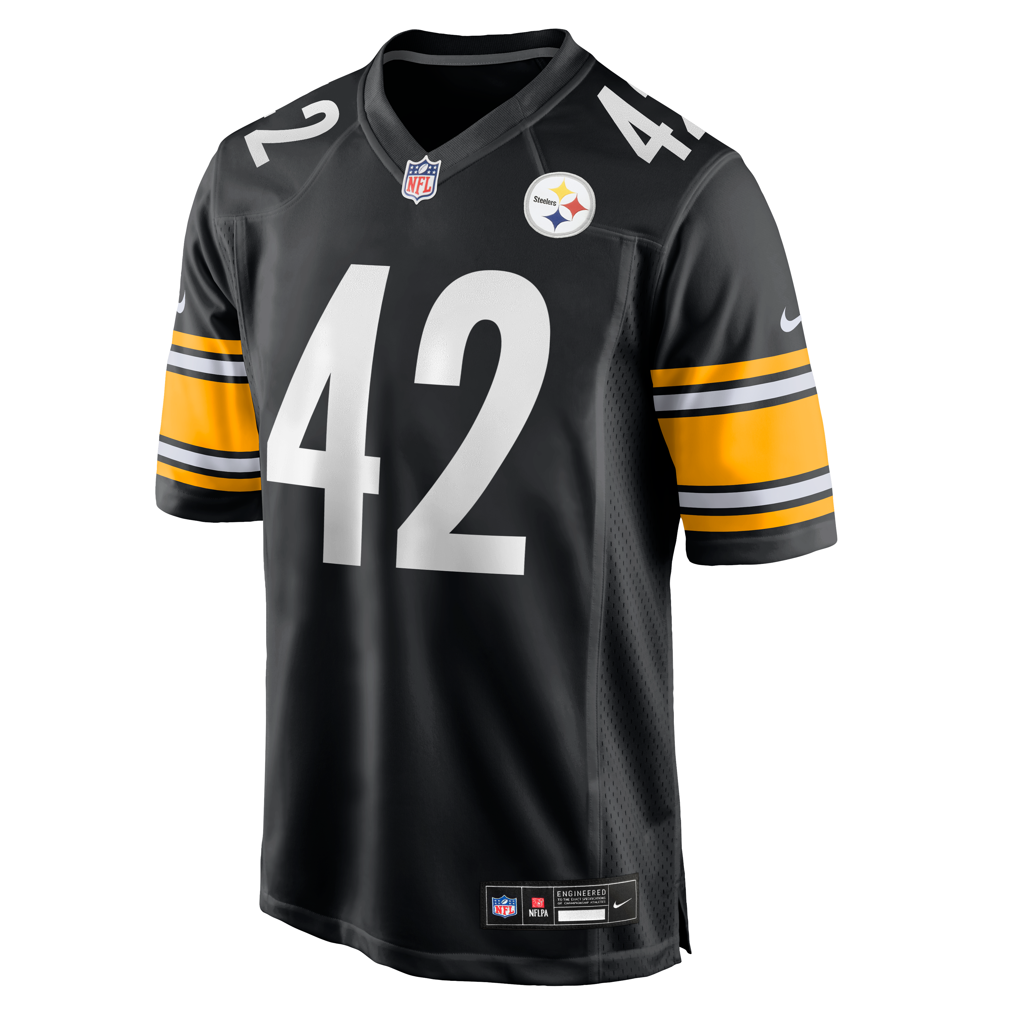 Maillot de match Nike Car'lin Vigers noir pour homme, Pittsburgh Steelers