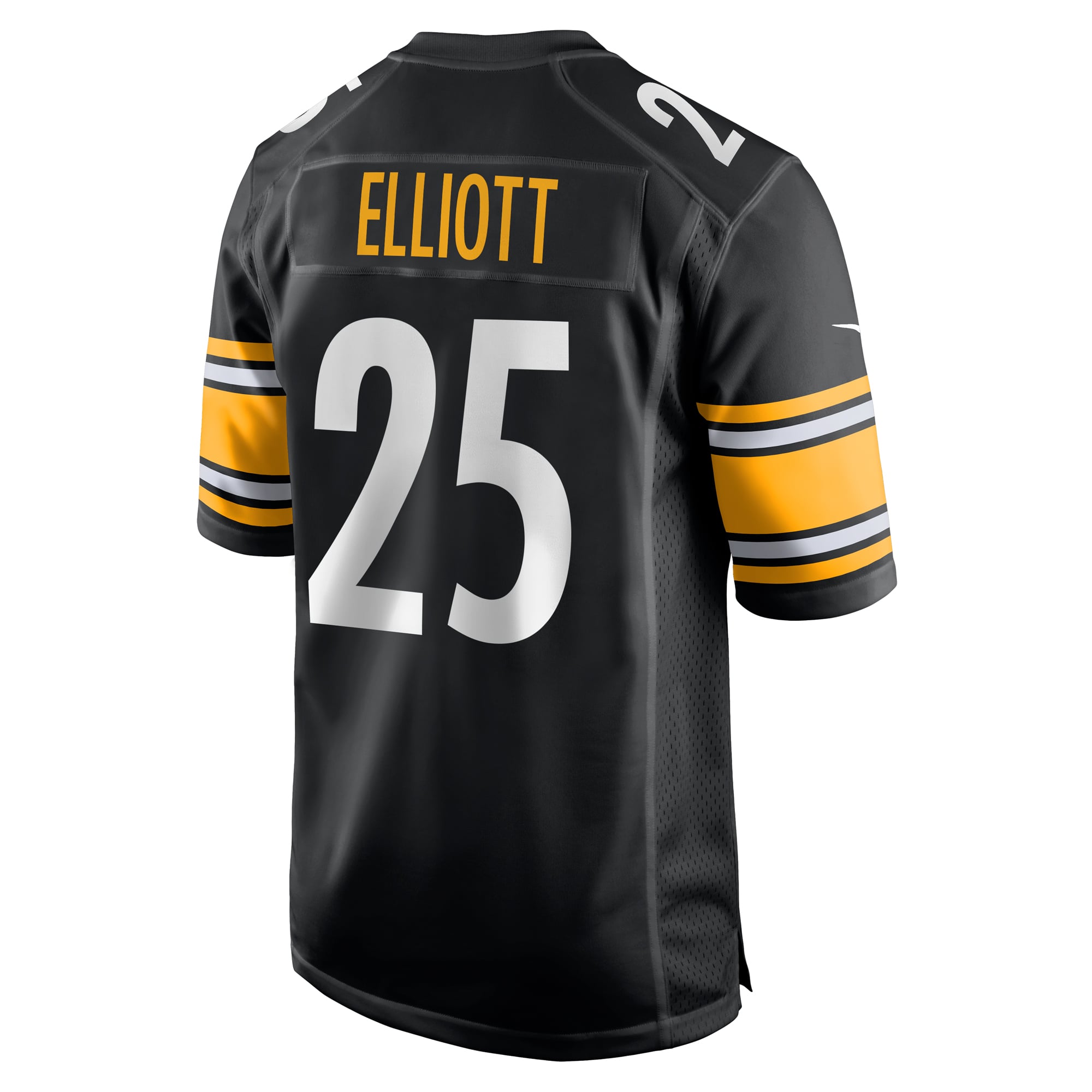 Maillot de match Nike DeShon Elliott noir des Steelers Pittsburgh pour homme
