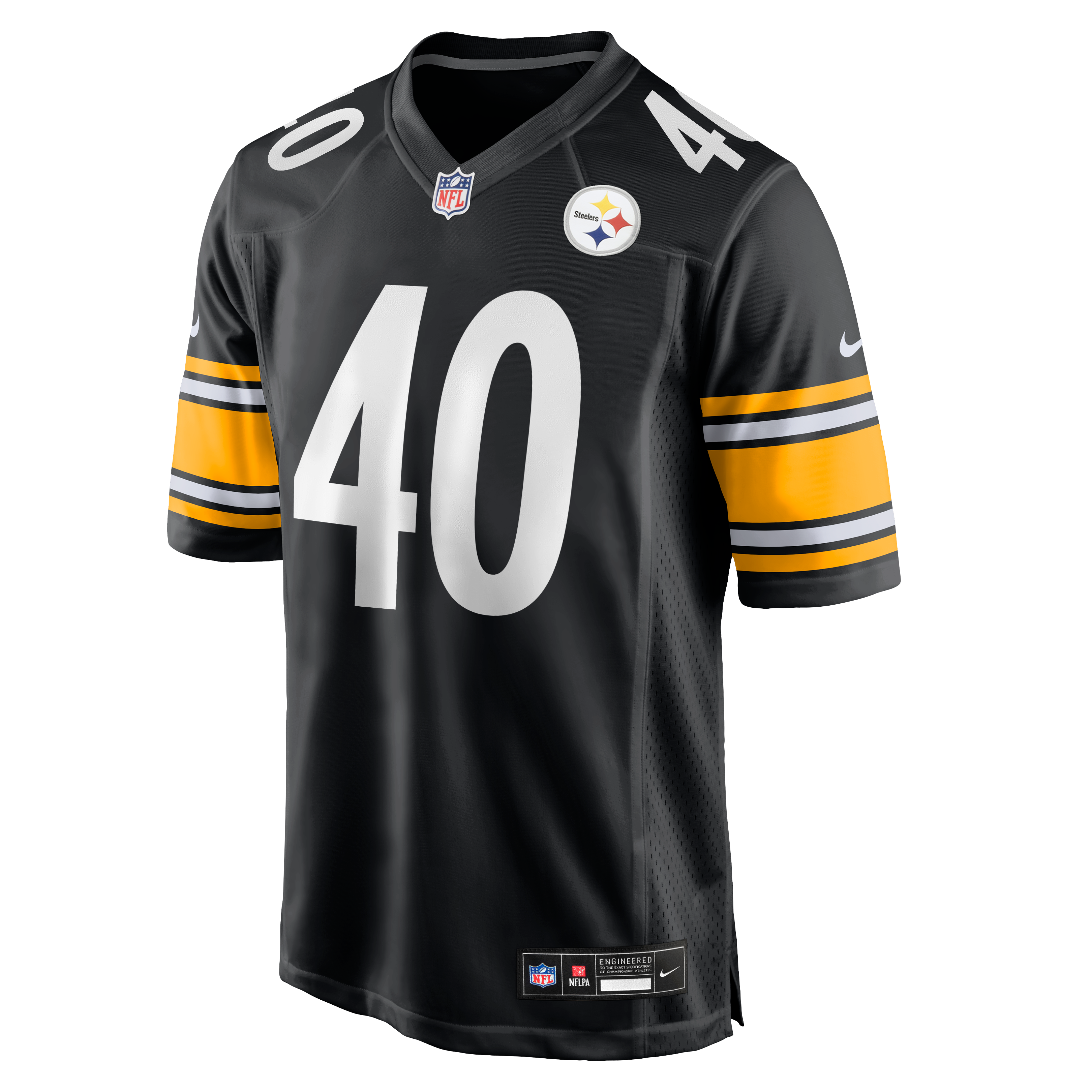 Men's Nike Doneiko Slaughter Black Pittsburgh Steelers Team Game Jersey