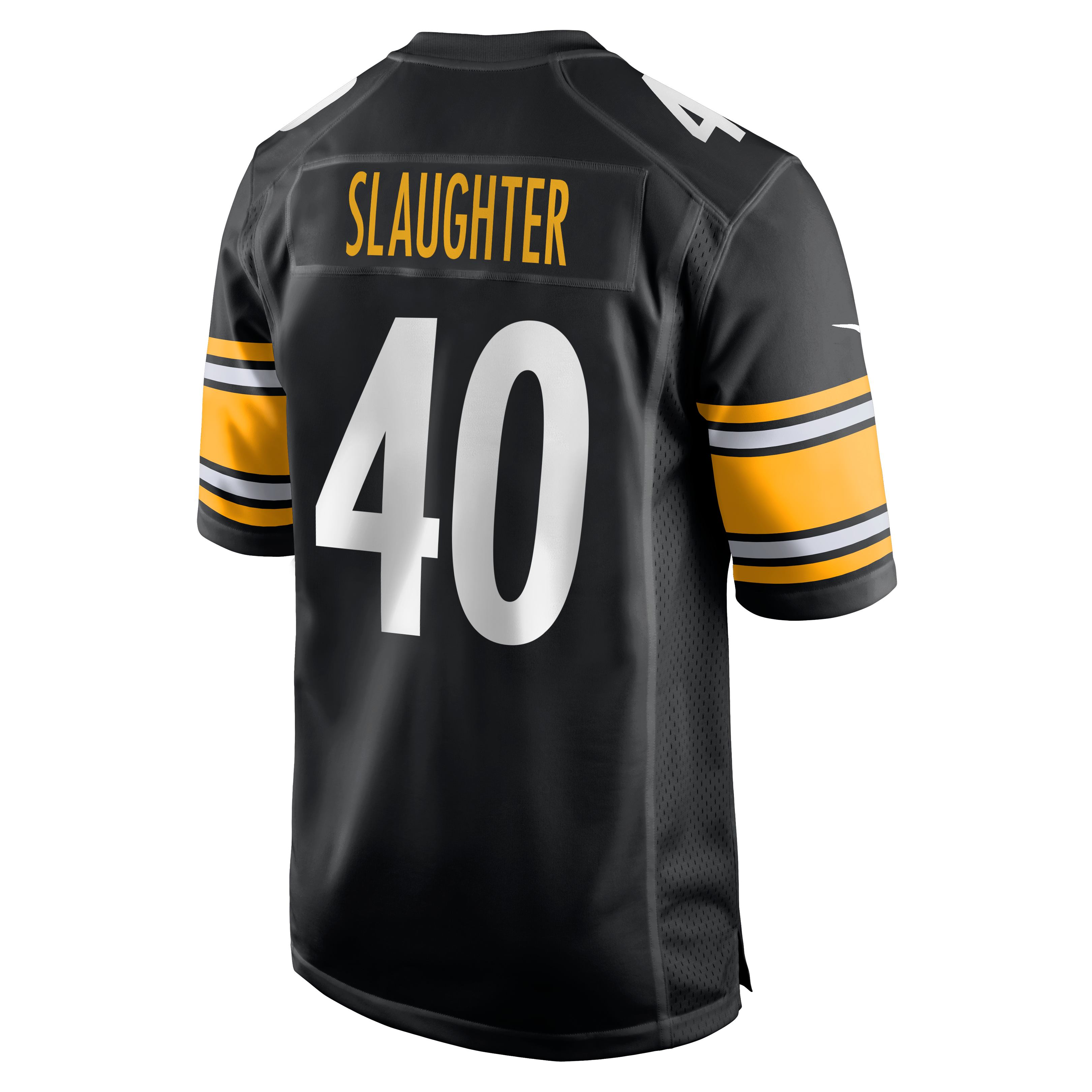 Men's Nike Doneiko Slaughter Black Pittsburgh Steelers Team Game Jersey