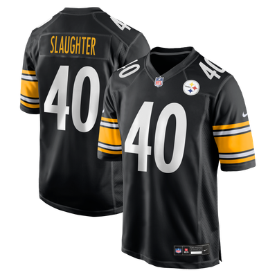 Doneiko Slaughter Pittsburgh Steelers Nike Team Game Jersey - Black