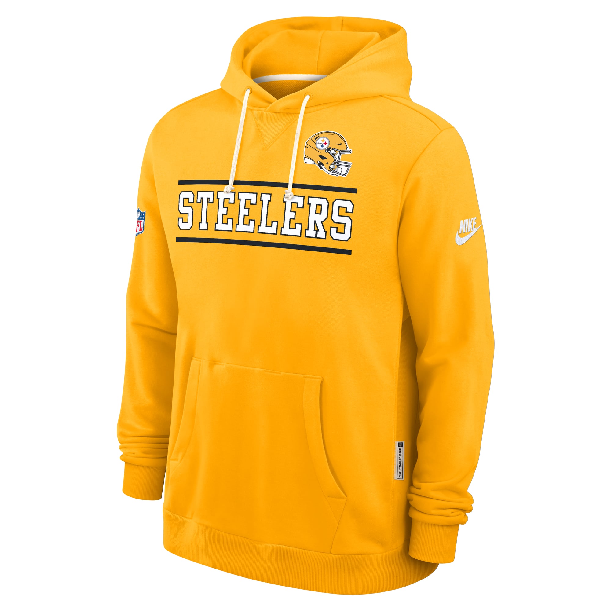 Men's Nike Gold Pittsburgh Steelers Standard Issue Replay Officials Alternate Dri-FIT Hoodie