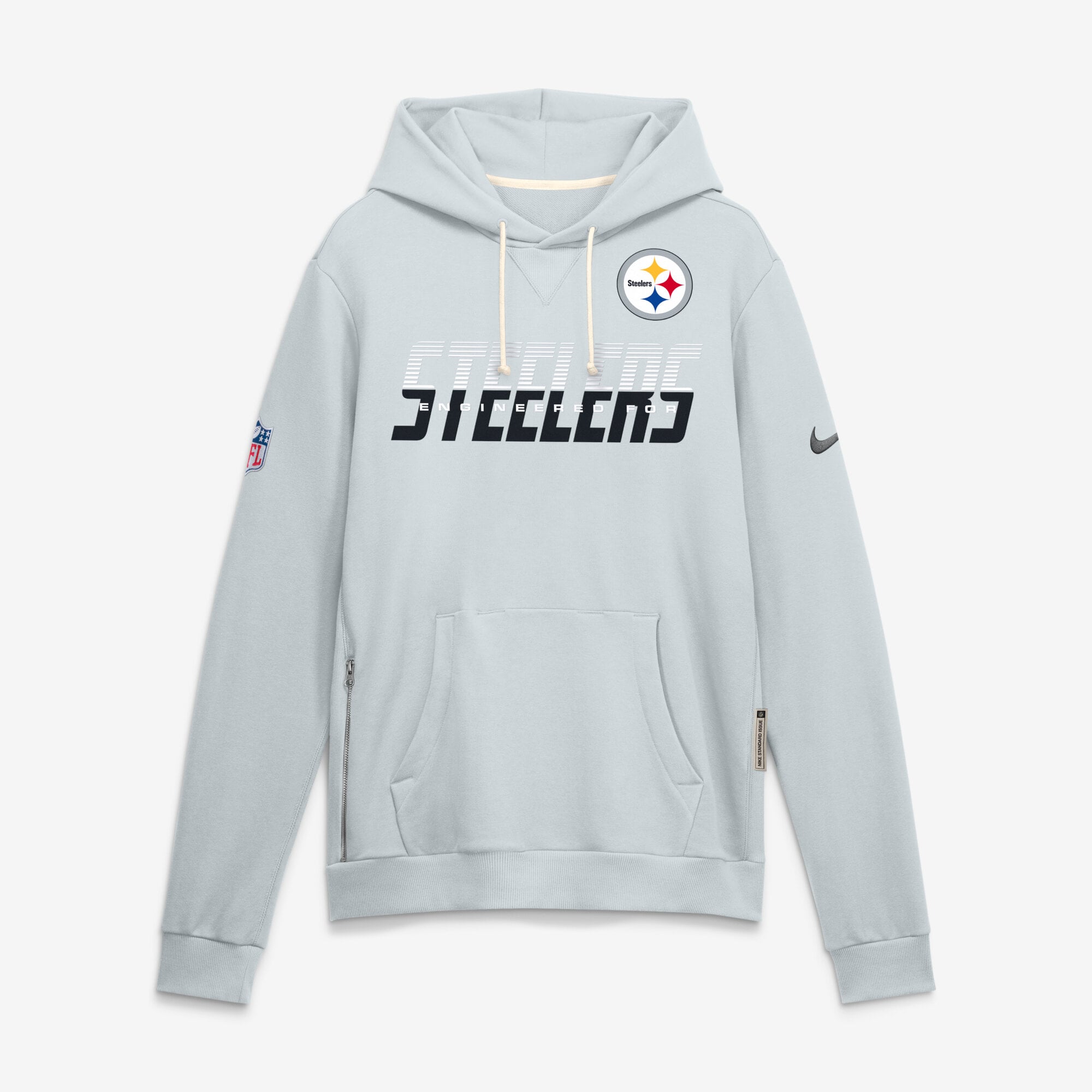 Men's Nike Gray Pittsburgh Steelers Sideline Standard Issue Dri-FIT Hoodie