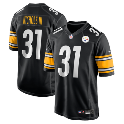 Lew Nichols III Pittsburgh Steelers Nike Team Game Jersey - Black