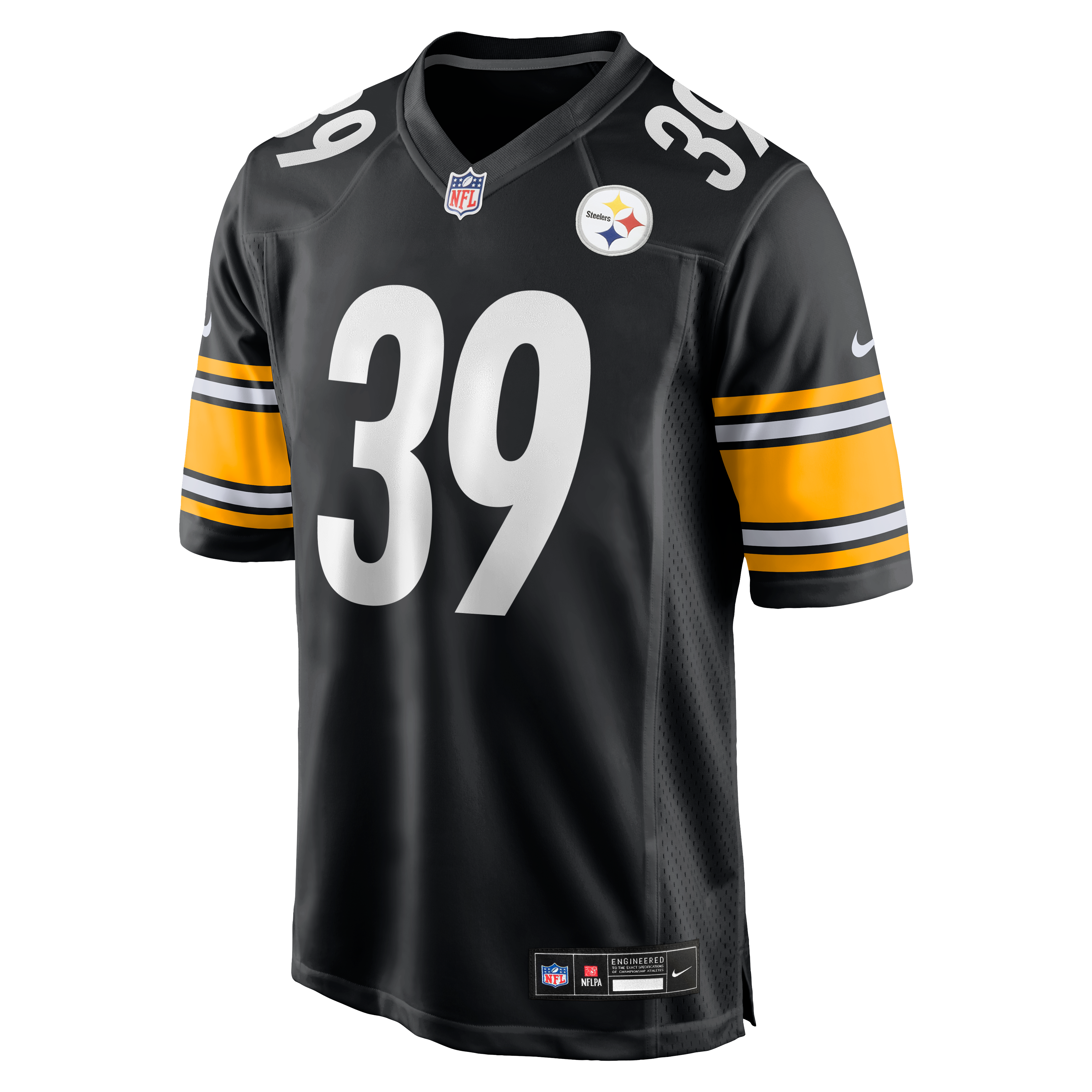 Men's Nike Malik Harrison Black Pittsburgh Steelers Team Game Jersey