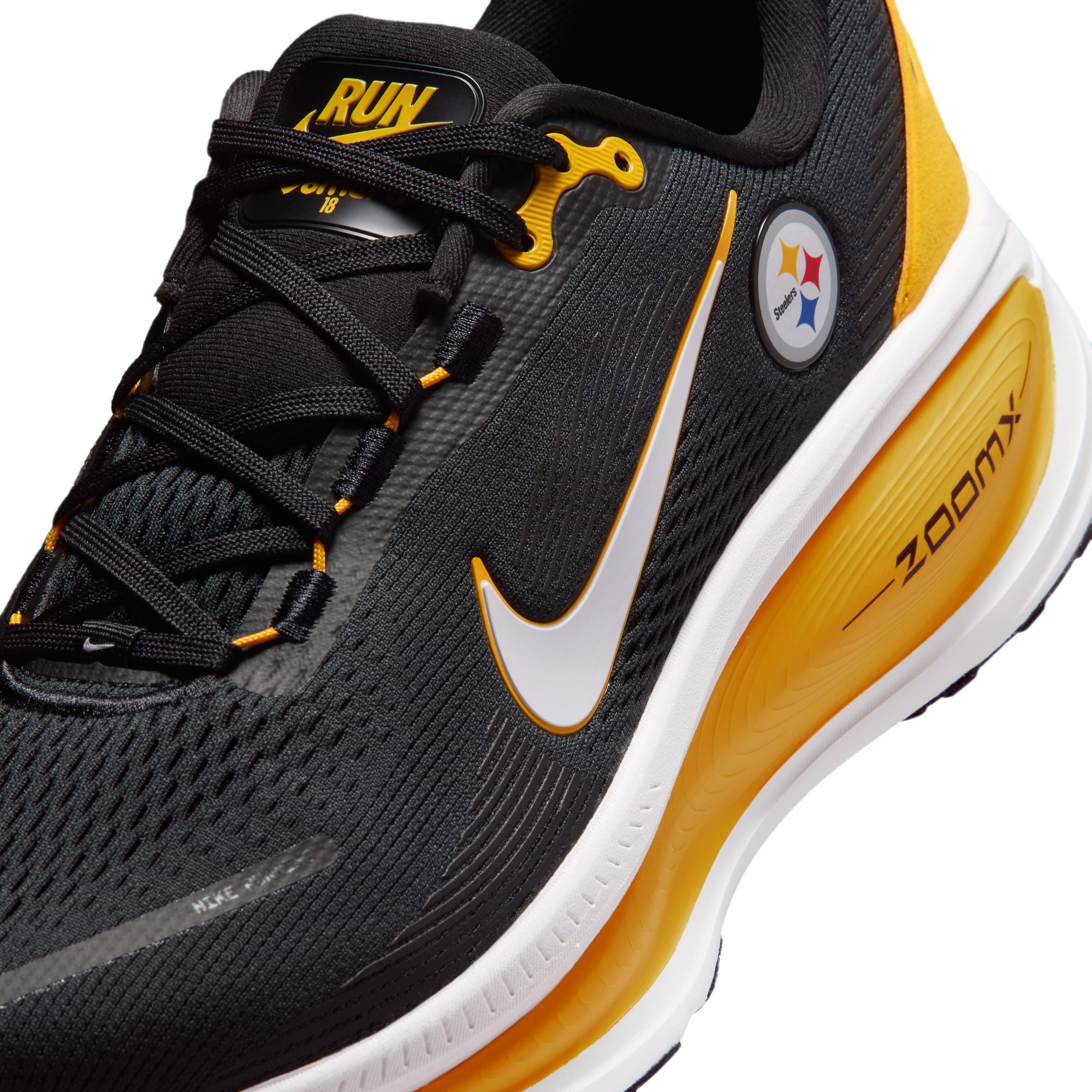 Men's Nike Pittsburgh Steelers Vomero 18 Running Shoes