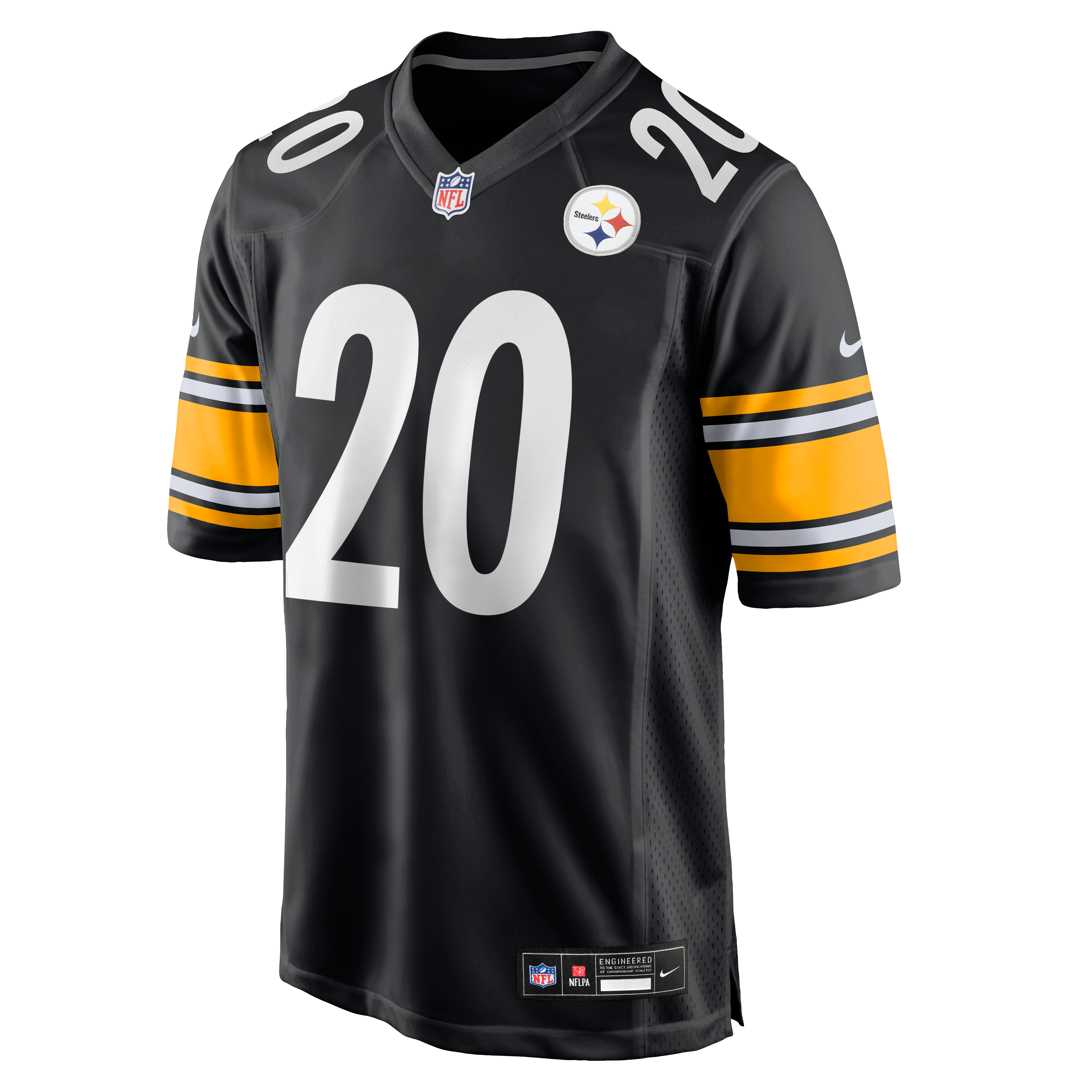 Maillot de match Nike Rayshawn Jenkins noir des Steelers Pittsburgh pour homme