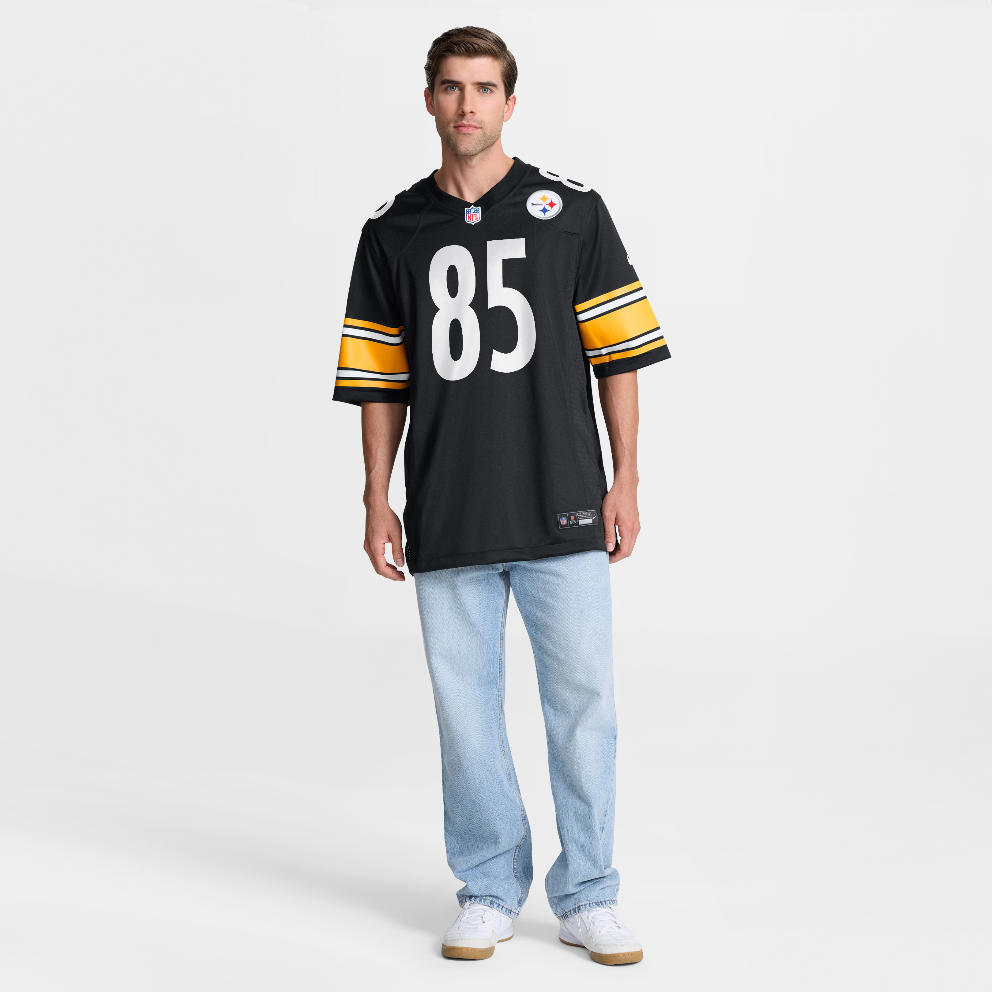 Maillot de match Nike Robert Tonyan noir des Steelers Pittsburgh pour homme