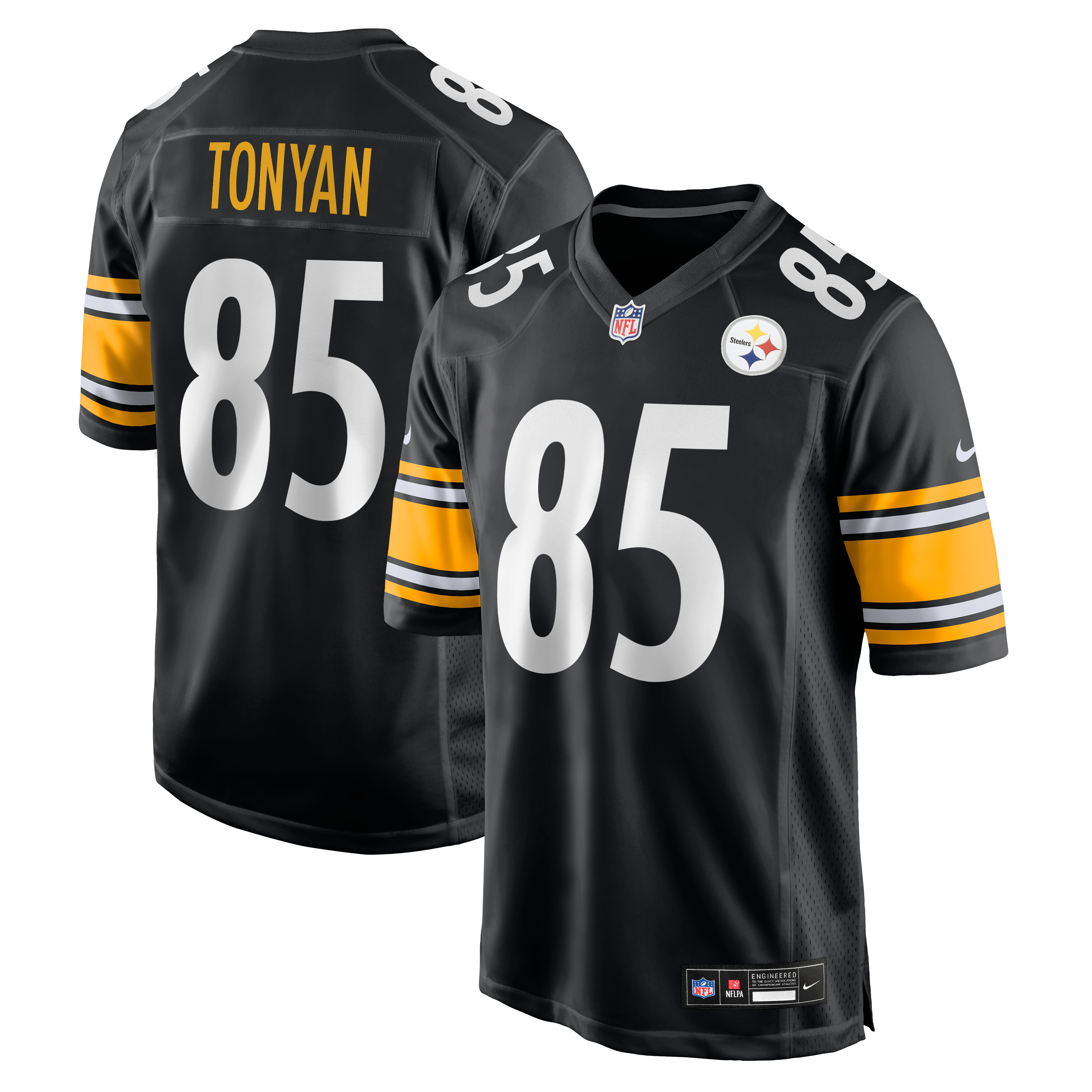 Maillot de match Nike Robert Tonyan noir des Steelers Pittsburgh pour homme