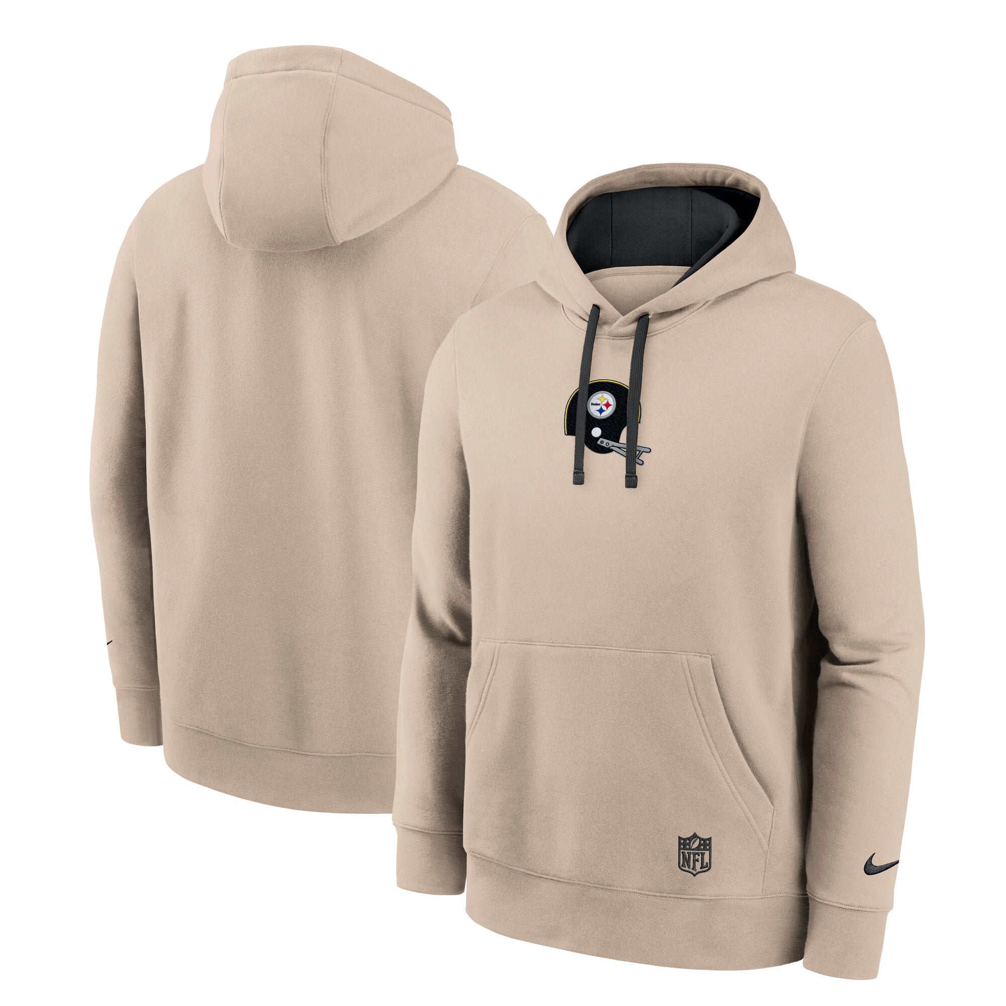 Sweat à capuche Nike Sand Pittsburgh Steelers Rewind Club pour homme