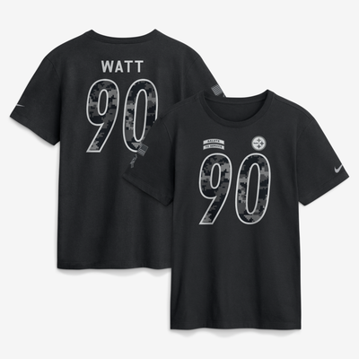 T.J. Watt Pittsburgh Steelers Nike 2026 Salute to Service Name & Number T-Shirt - Black