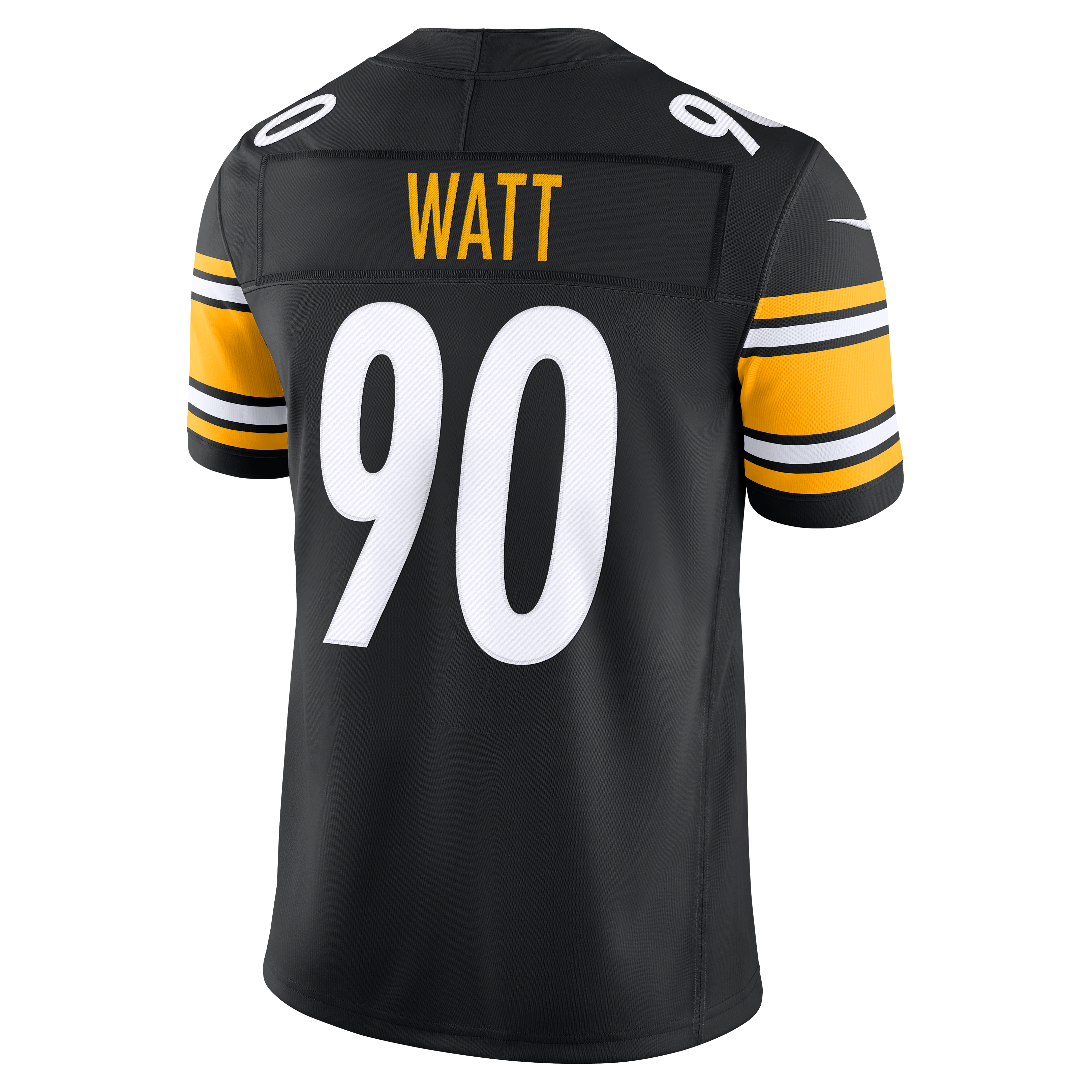 Men's Nike T.J. Watt Black Pittsburgh Steelers Team Vapor F.U.S.E. Stitched Limited Jersey