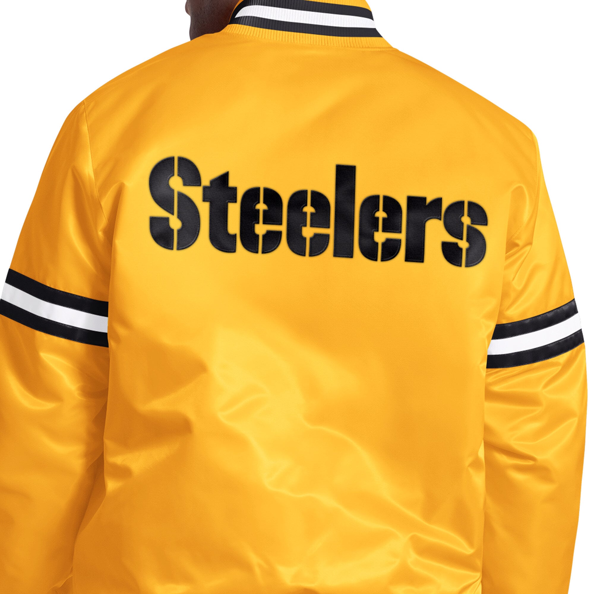 Veste universitaire à boutons-pression Starter Gold Pittsburgh Steelers Courtside II pour homme