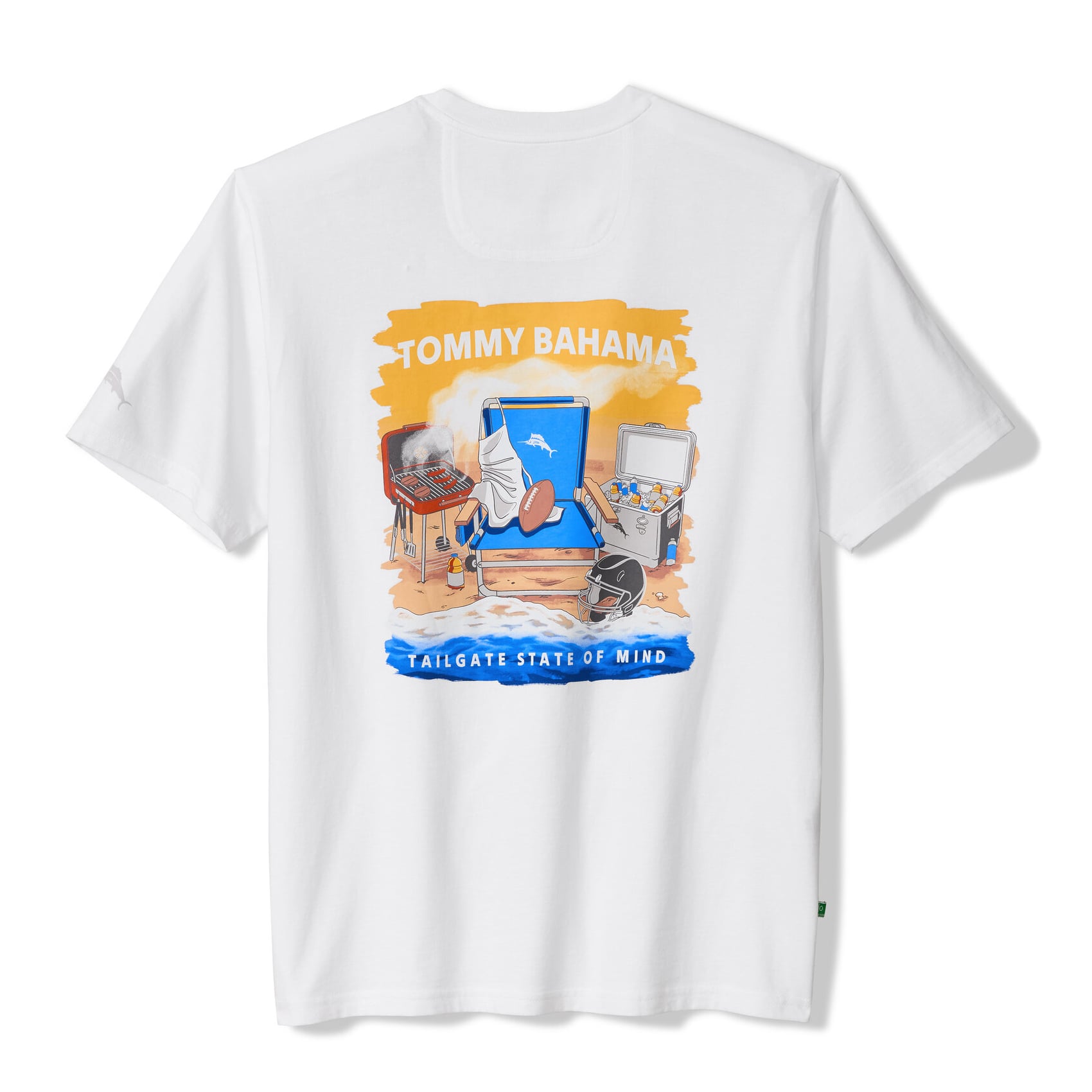 Men's Tommy Bahama White Pittsburgh Steelers Tailgate State of Mind T-Shirt