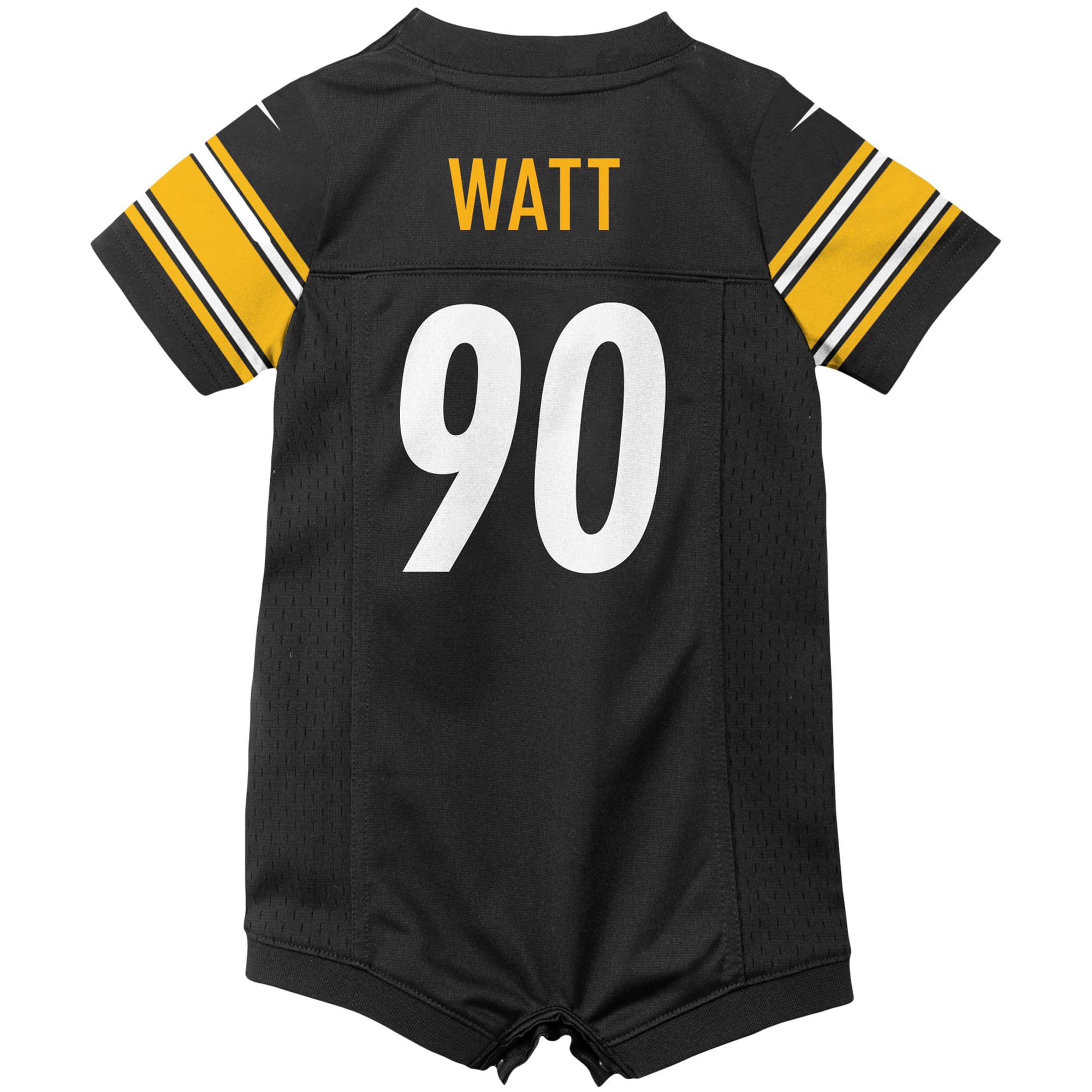 Newborn Nike T.J. Watt Black Pittsburgh Steelers Romper Game Jersey