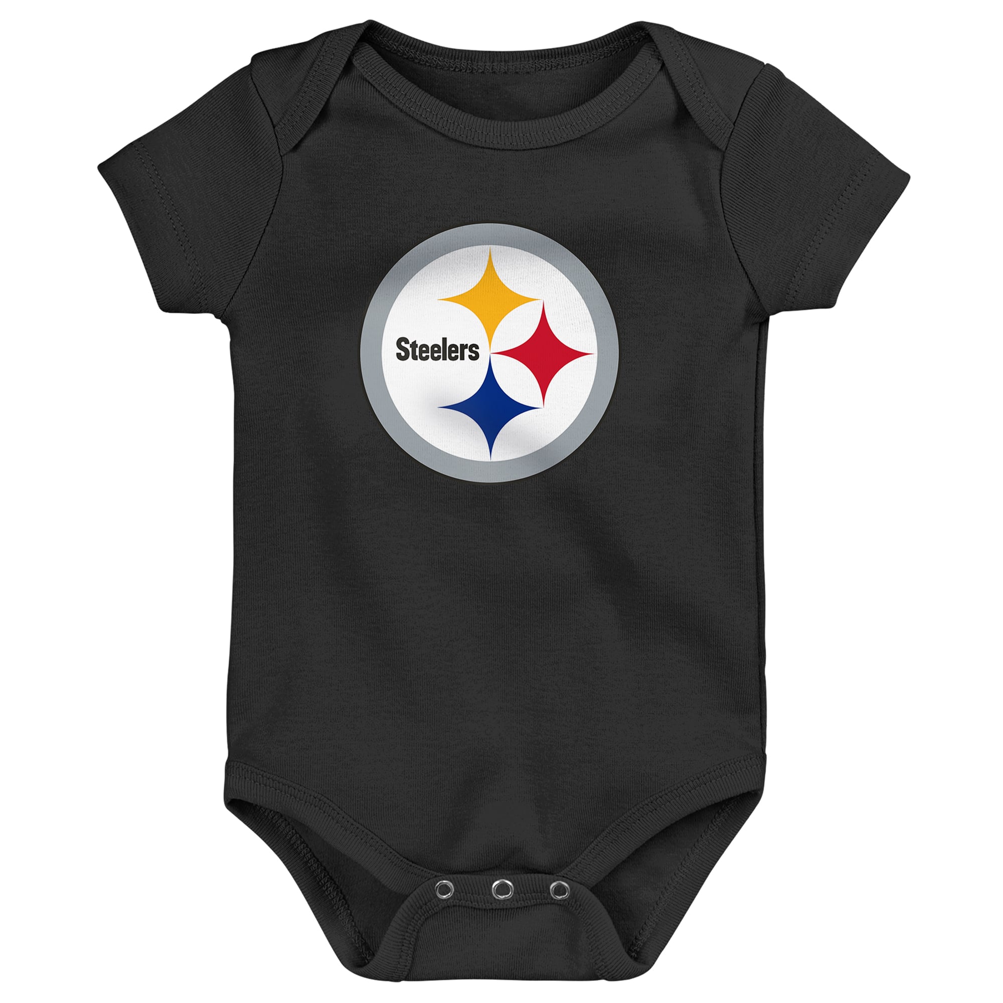 Body pour nouveau-né Outerstuff noir à logo principal des Steelers de Pittsburgh