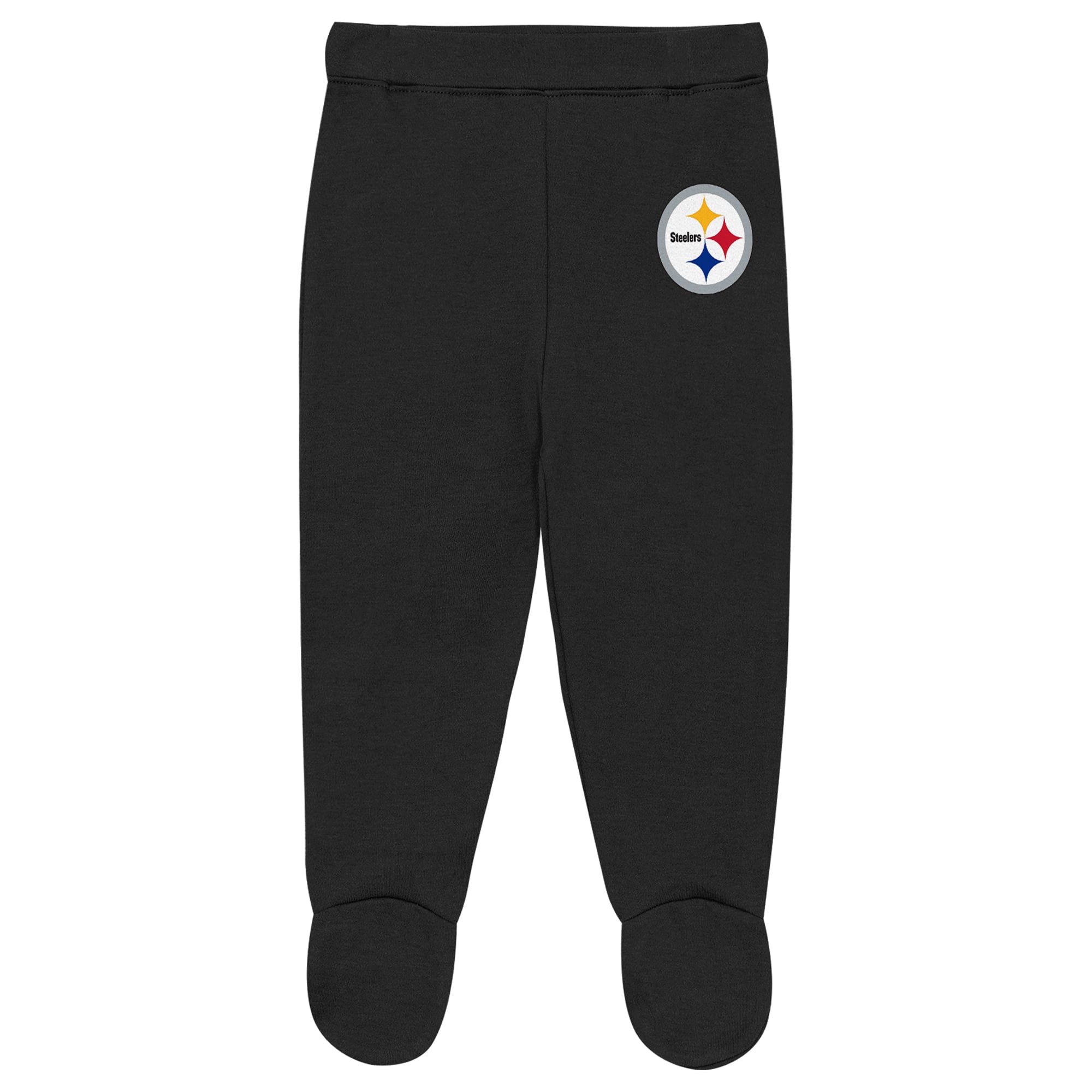Ensemble pantalon et bonnet 3 pièces pour nouveau-né Outerstuff Heather Gray Pittsburgh Steelers Huddles & Giggles