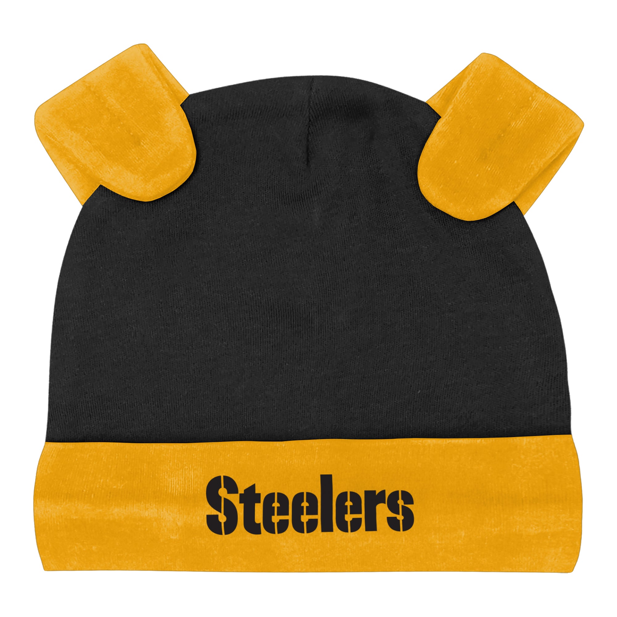 Ensemble pantalon et bonnet 3 pièces pour nouveau-né Outerstuff Heather Gray Pittsburgh Steelers Huddles & Giggles