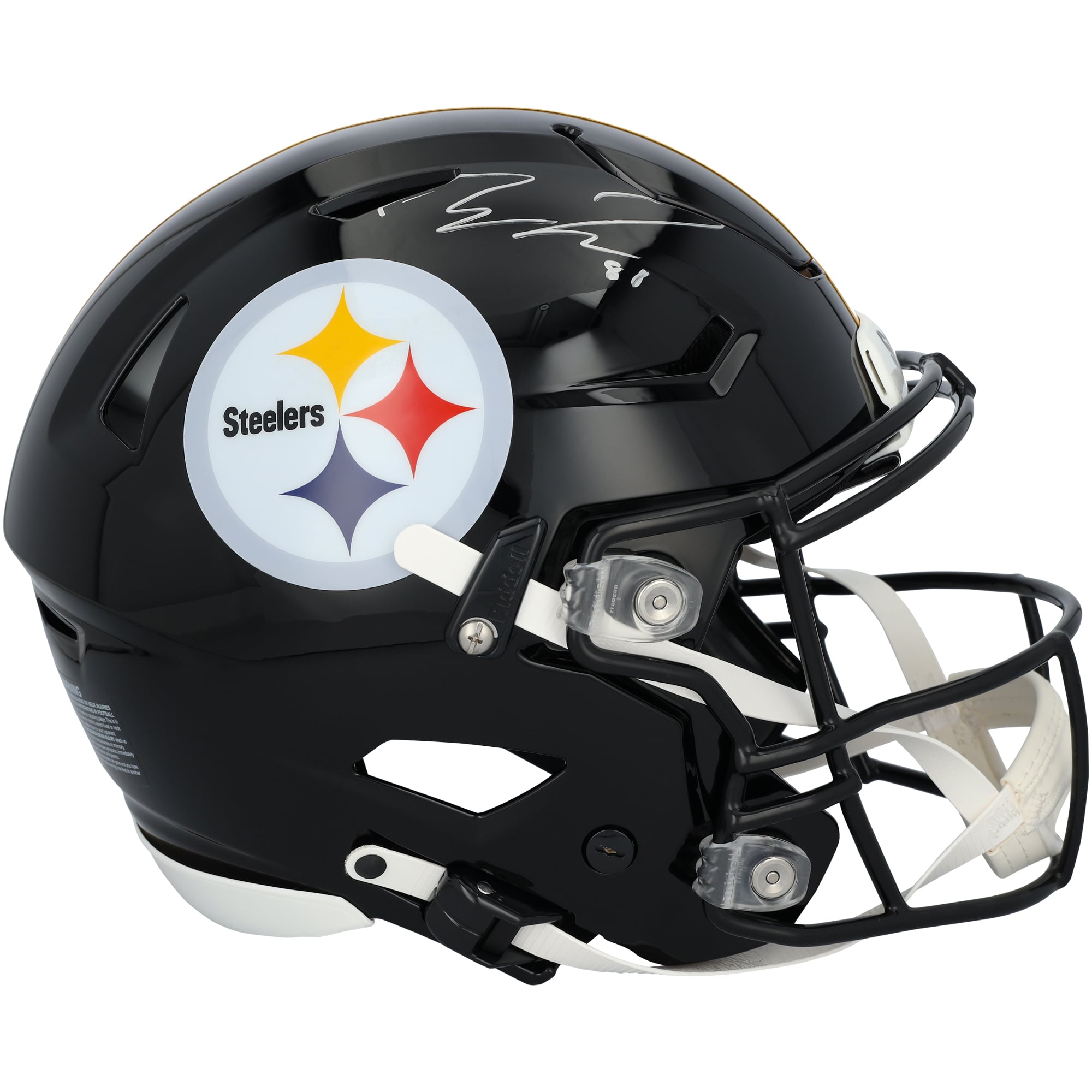 Casque Riddell Speed ​​Flex Authentic autographié par Pat Freiermuth des Steelers de Pittsburgh