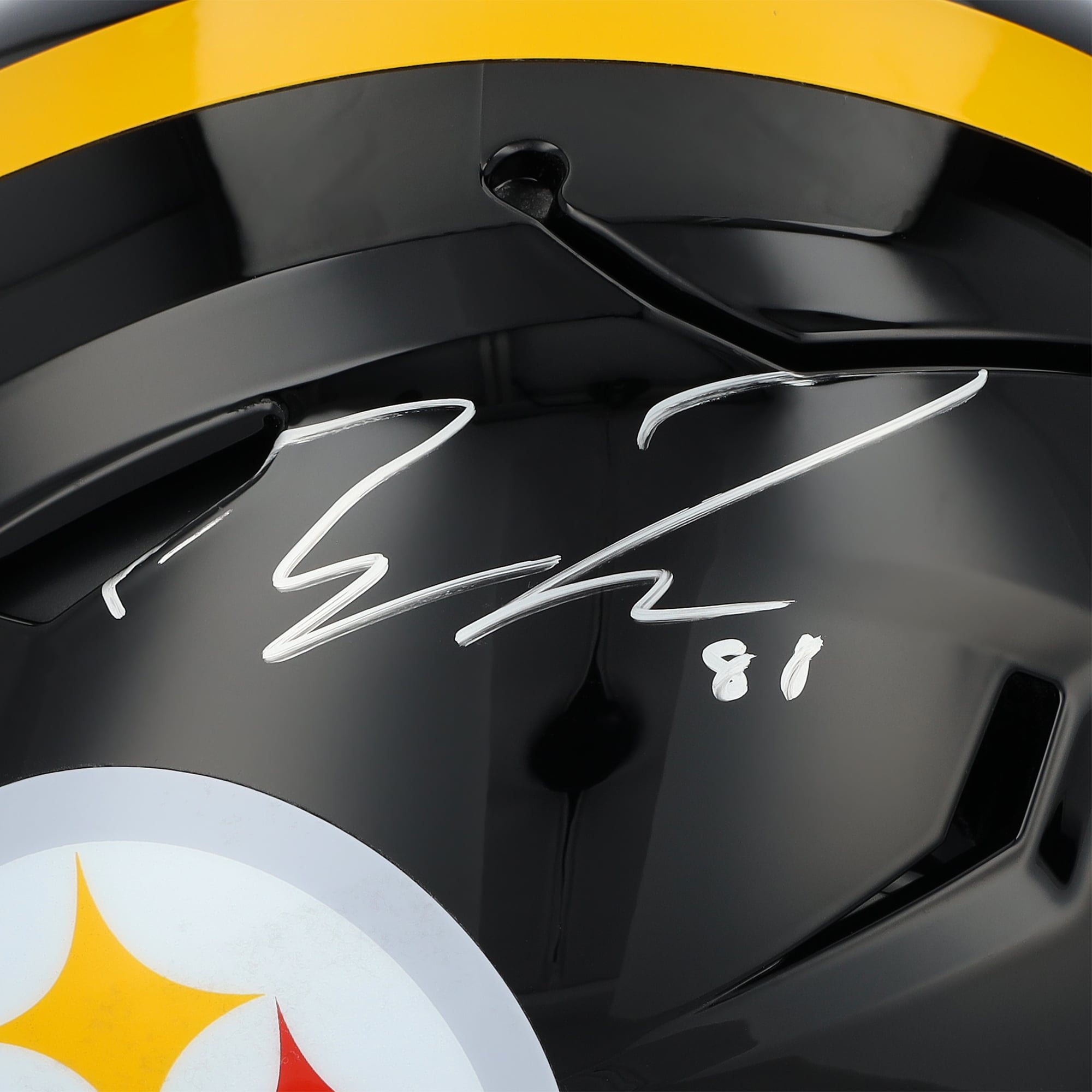 Casque Riddell Speed ​​Flex Authentic autographié par Pat Freiermuth des Steelers de Pittsburgh