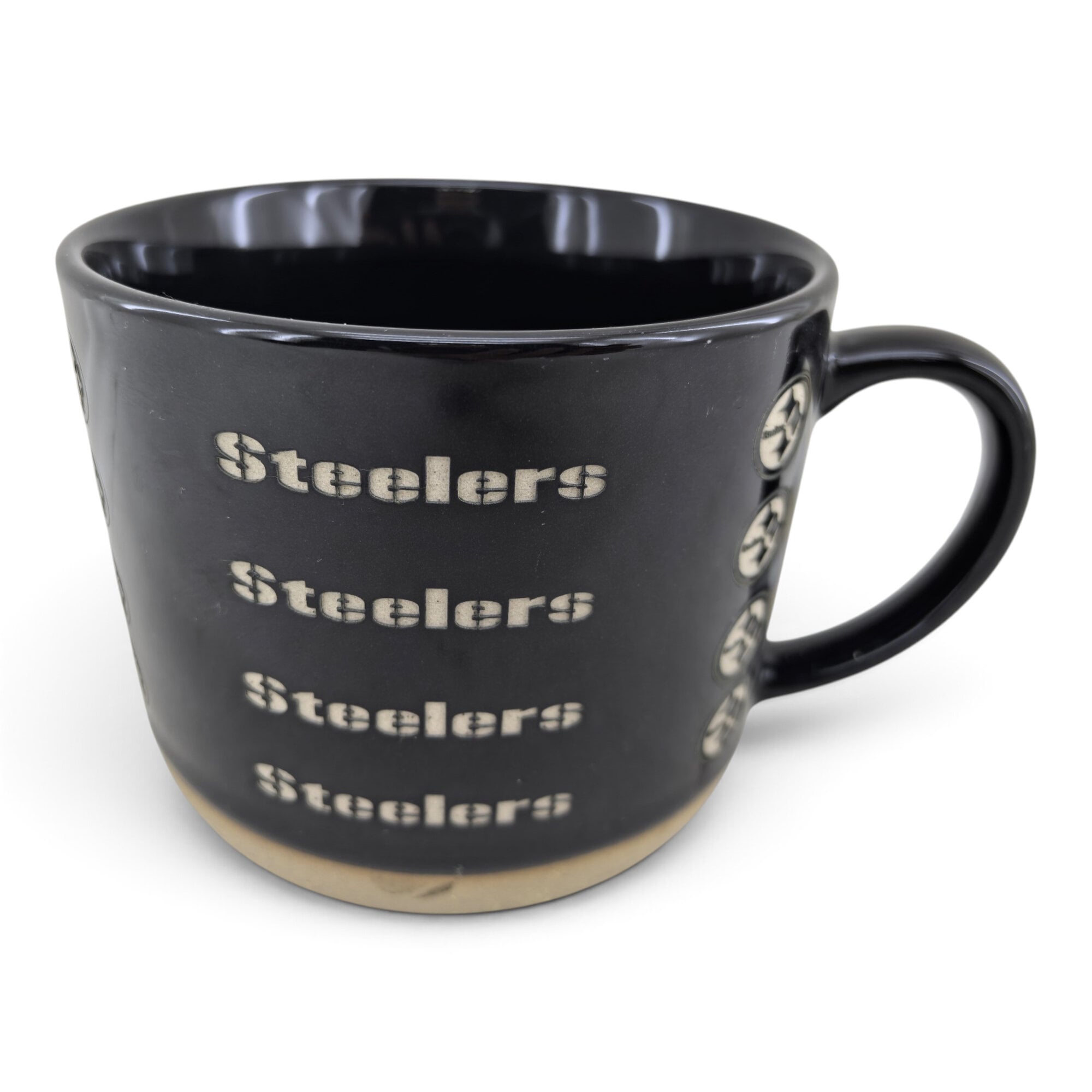 Mug Pegasus Pittsburgh Steelers 17 oz, logo ton sur ton, finition sablée