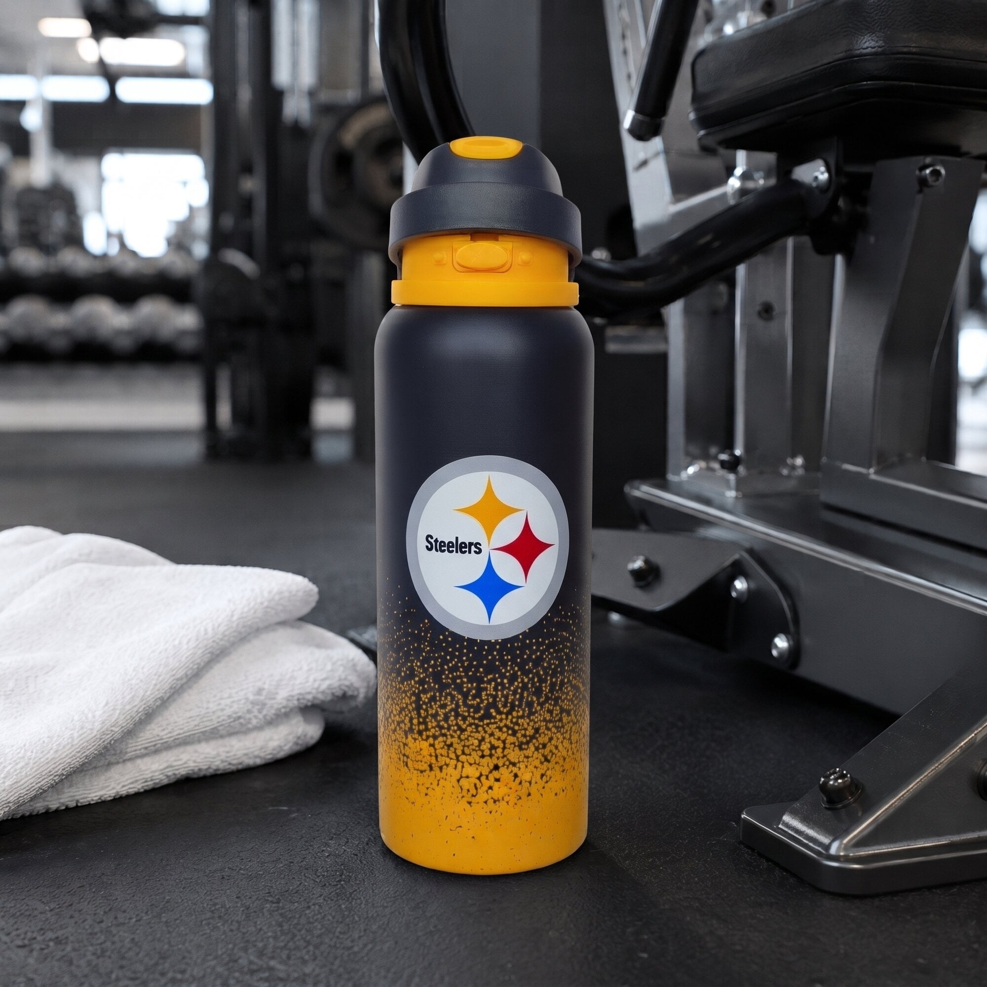 Gourde Pegasus Pittsburgh Steelers 946 ml (32 oz) en acier inoxydable dégradé ProFlow