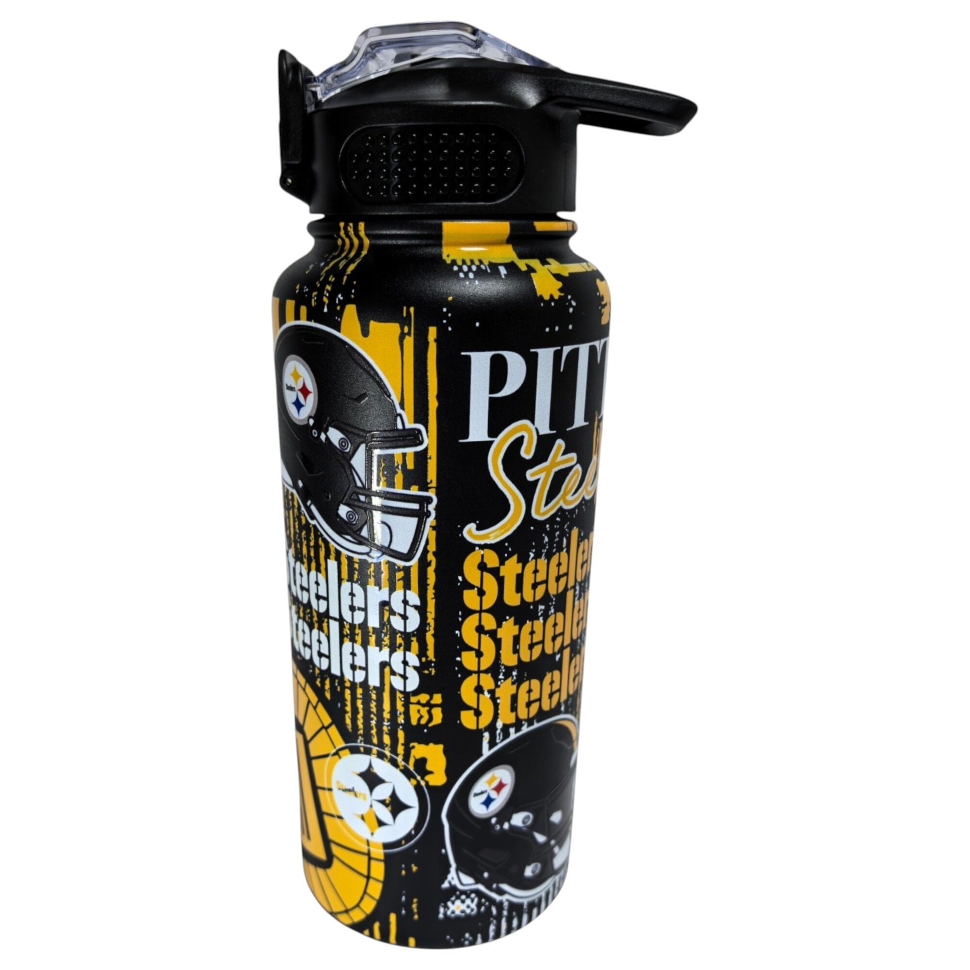 Gourde Pegasus Pittsburgh Steelers 32 oz Home Field Mashup en acier inoxydable ProPress