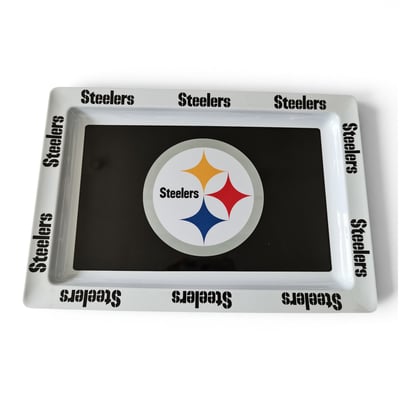 Pittsburgh Steelers Pegasus Repeat Wordmark 22" x 15" Party Tray