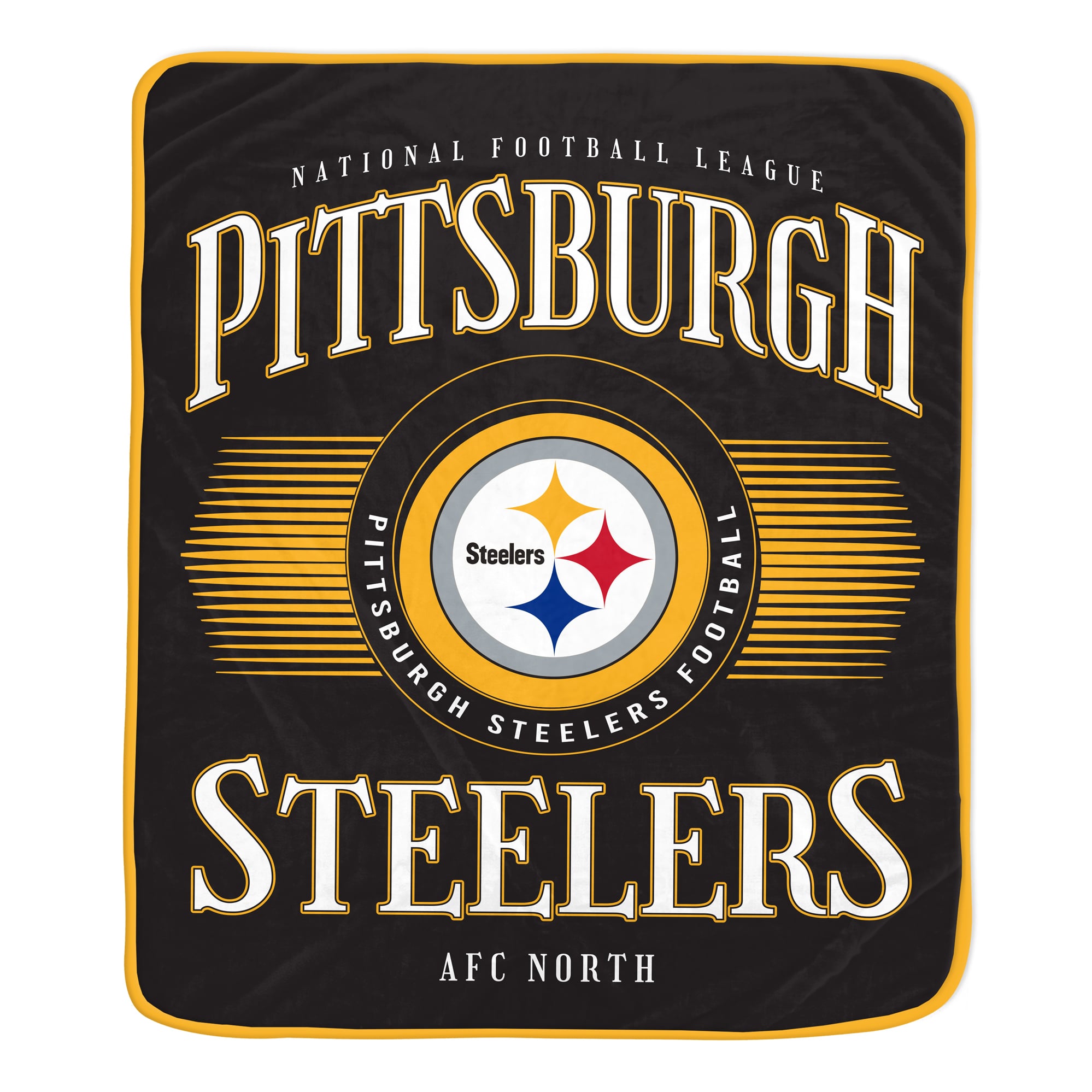 Pegasus Pittsburgh Steelers Spotlight Arch 60" x 70" Ultra Soft Throw Blanket