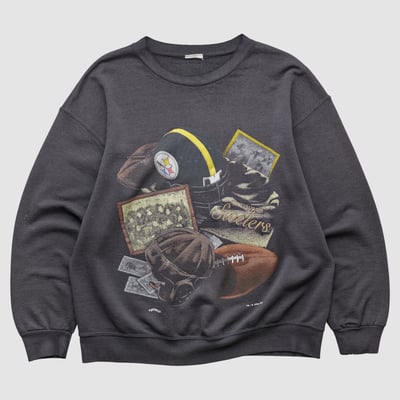 Pittsburgh Steelers 1994 Pullover Sweatshirt - Charcoal - XS by Fanatics Real Vintage