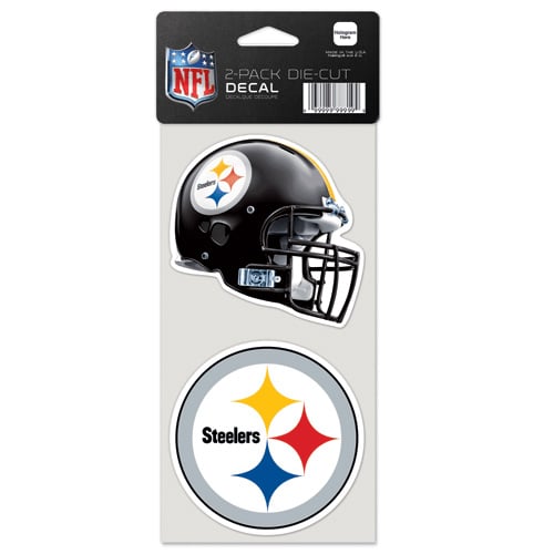 Pittsburgh Steelers 2-Pack 4'' x 4'' Die-Cut Decals