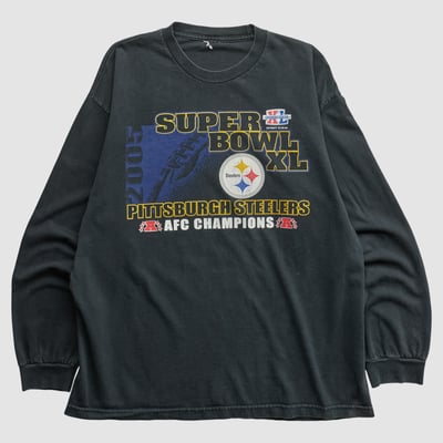 Pittsburgh Steelers 2005 Long Sleeve T-shirt - Black - XL by Fanatics Real Vintage