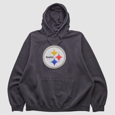 Pittsburgh Steelers NFL 2000s Hooded Pullover Sweatshirt - Black - XS by Fanatics Real Vintage