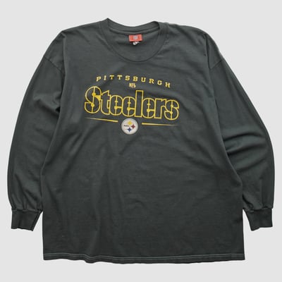 Pittsburgh Steelers NFL 2000s Long Sleeve T-shirt - Black - XL by Fanatics Real Vintage