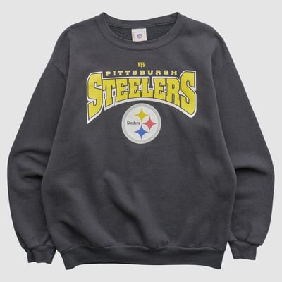 Pittsburgh Steelers NFL 2000s Pullover Sweatshirt - Black - M by Fanatics Real Vintage