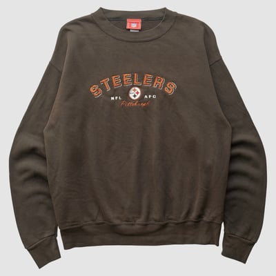 Pittsburgh Steelers NFL 2000s Pullover Sweatshirt - Brown - S by Fanatics Real Vintage