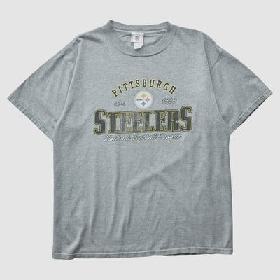 Pittsburgh Steelers NFL 2000s T-shirt - Heather Gray - M by Fanatics Real Vintage