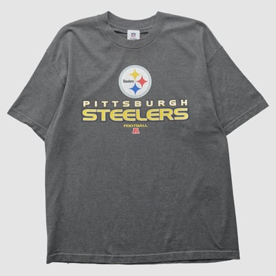 Pittsburgh Steelers NFL 2010s T-shirt - Charcoal - L by Fanatics Real Vintage