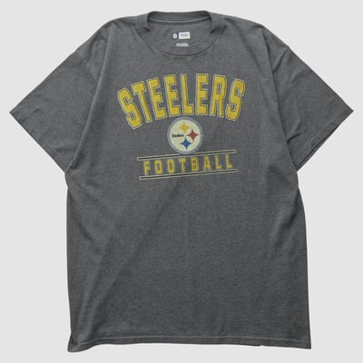 Pittsburgh Steelers NFL 2010s T-shirt - Charcoal - L by Fanatics Real Vintage