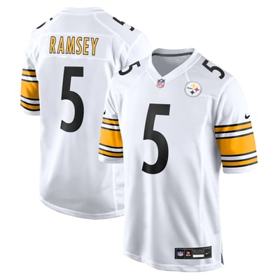 Pittsburgh Steelers Nike Game Road Jersey - White - Jalen Ramsey - Mens