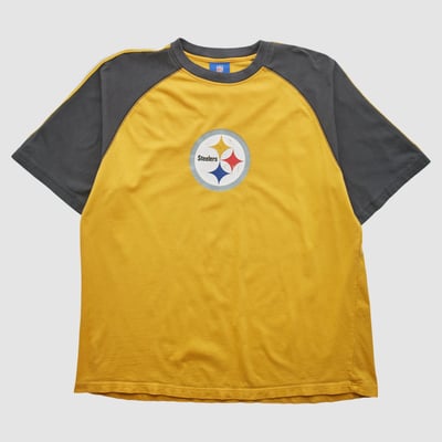 Pittsburgh Steelers Reebok 2000s T-shirt - Yellow - 2XL by Fanatics Real Vintage