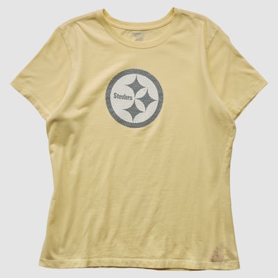 Pittsburgh Steelers Reebok 2000s T-shirt - Yellow - L by Fanatics Real Vintage