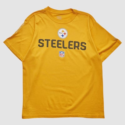 Pittsburgh Steelers Reebok 2000s T-shirt - Yellow - M by Fanatics Real Vintage