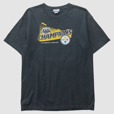Pittsburgh Steelers Reebok 2009 T-shirt - Black - S by Fanatics Real Vintage